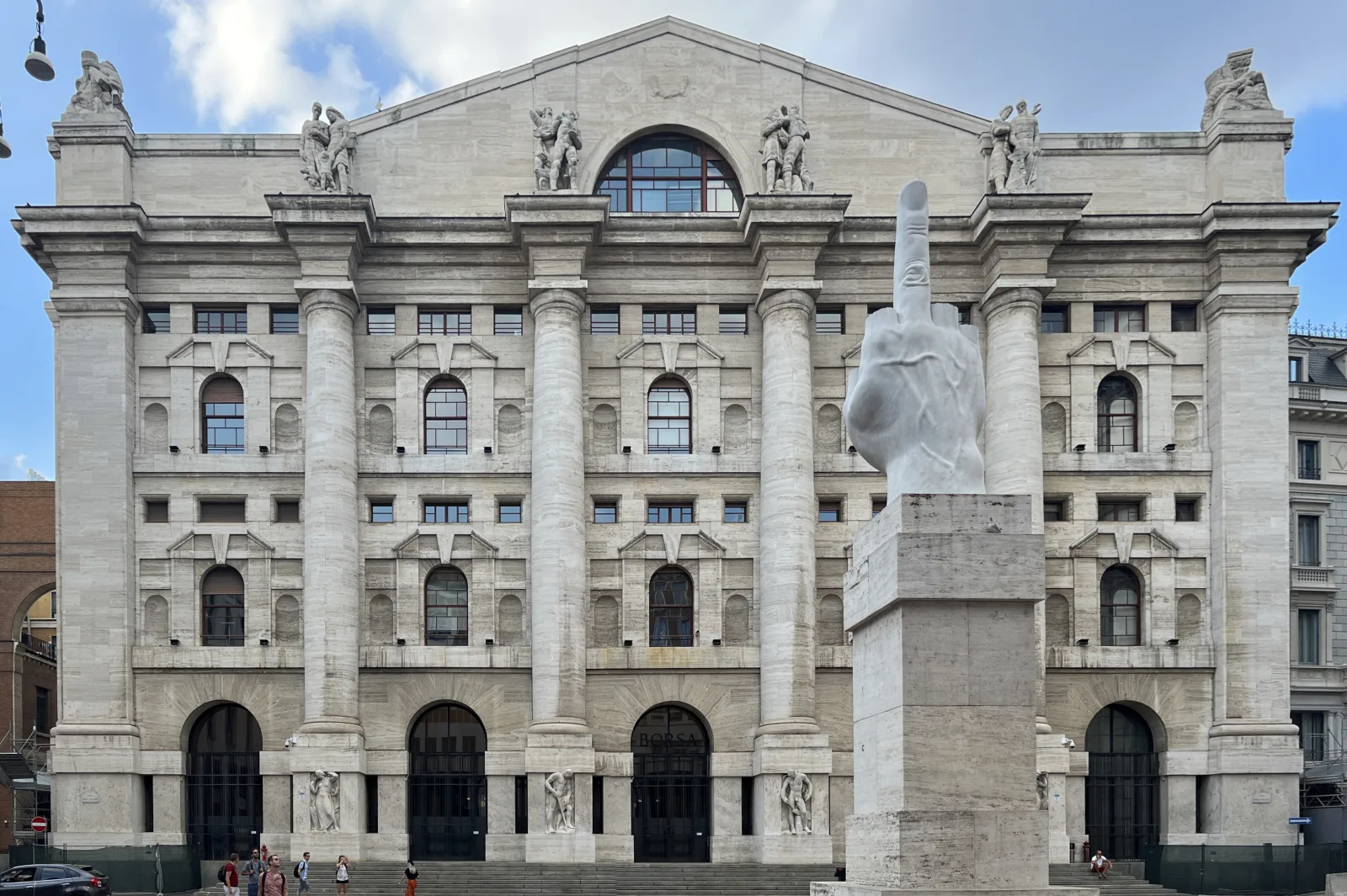 Palazzo Mezzanotte, home of the Borsa Italiana in Milan